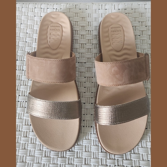 Sperry Waveside Plushwave Topsider Slides Size 7 1/2" - Picture 1 of 10